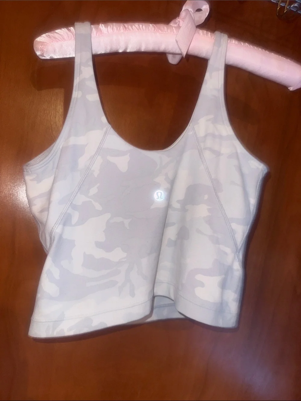 LULULEMON ALIGN TANK TOP ~ Incognito camo Alpine white multi